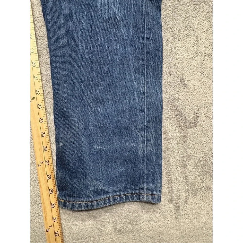 Levi's 501 Straight Leg Button Fly Jeans Mens Blue Measured 36x30‎ Denim